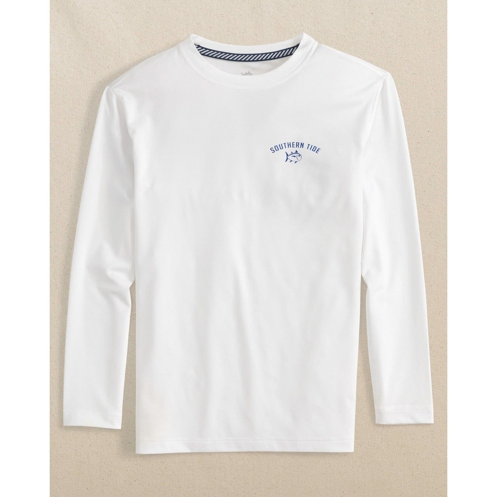 Southern Tide White Long Sleeve Tee